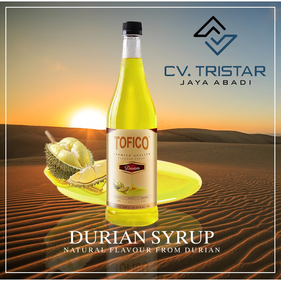 

STOK TERBATAS - Sirup Premium Rasa Durian - Tofico Syrup 1 Liter