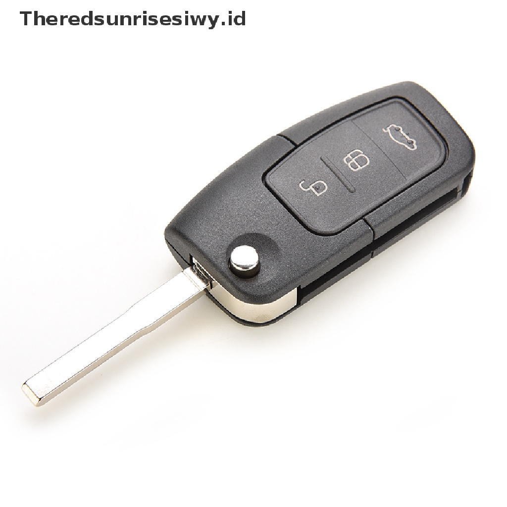 # Alat Rumah Tangga # Rumah / Casing Kunci Remote 3 Tombol Plastik Warna Hitam Untuk FORD Focus Fiesta