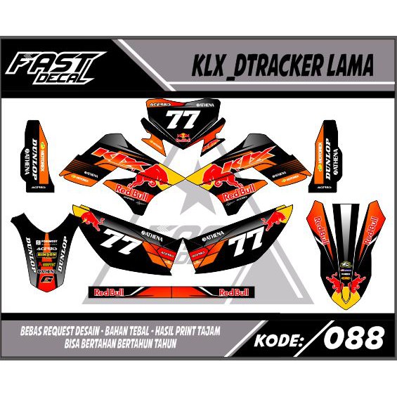 Decal sticker klx lama_dtracker lama88