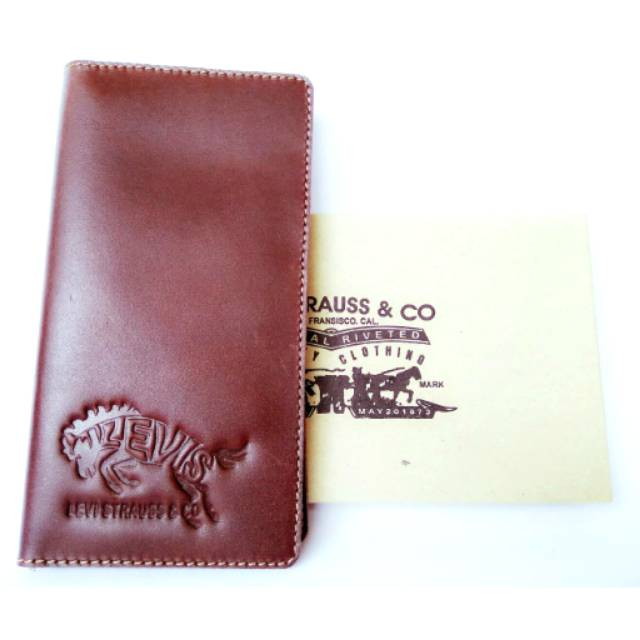 Dompet Panjang Full Kulit Sapi Asli - Dompet Kulit Levis Levi's