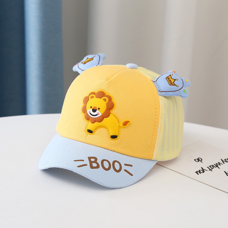 LKM219 TOPI ANAK MOTIF BERKARAKTER SINGA LION BOO TOPI FASHION BABY HAT [1KG 26PC] LITTLE KUMA-3