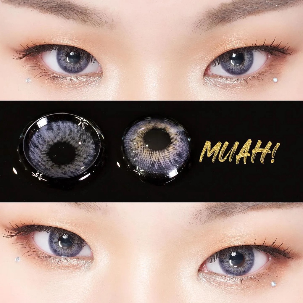 Softlens Warna Ungu Purple X2 Bio Minx (Muah) Tersedia ukuran Minus