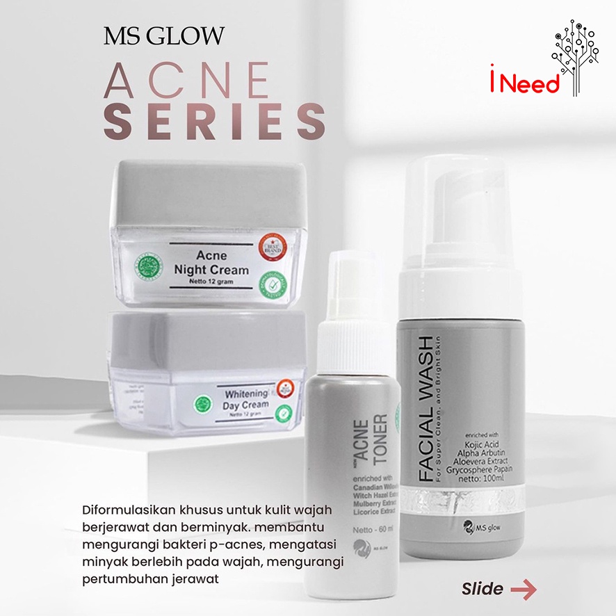 (INEED) MS GLOW PAKET PERWATAN WAJAH