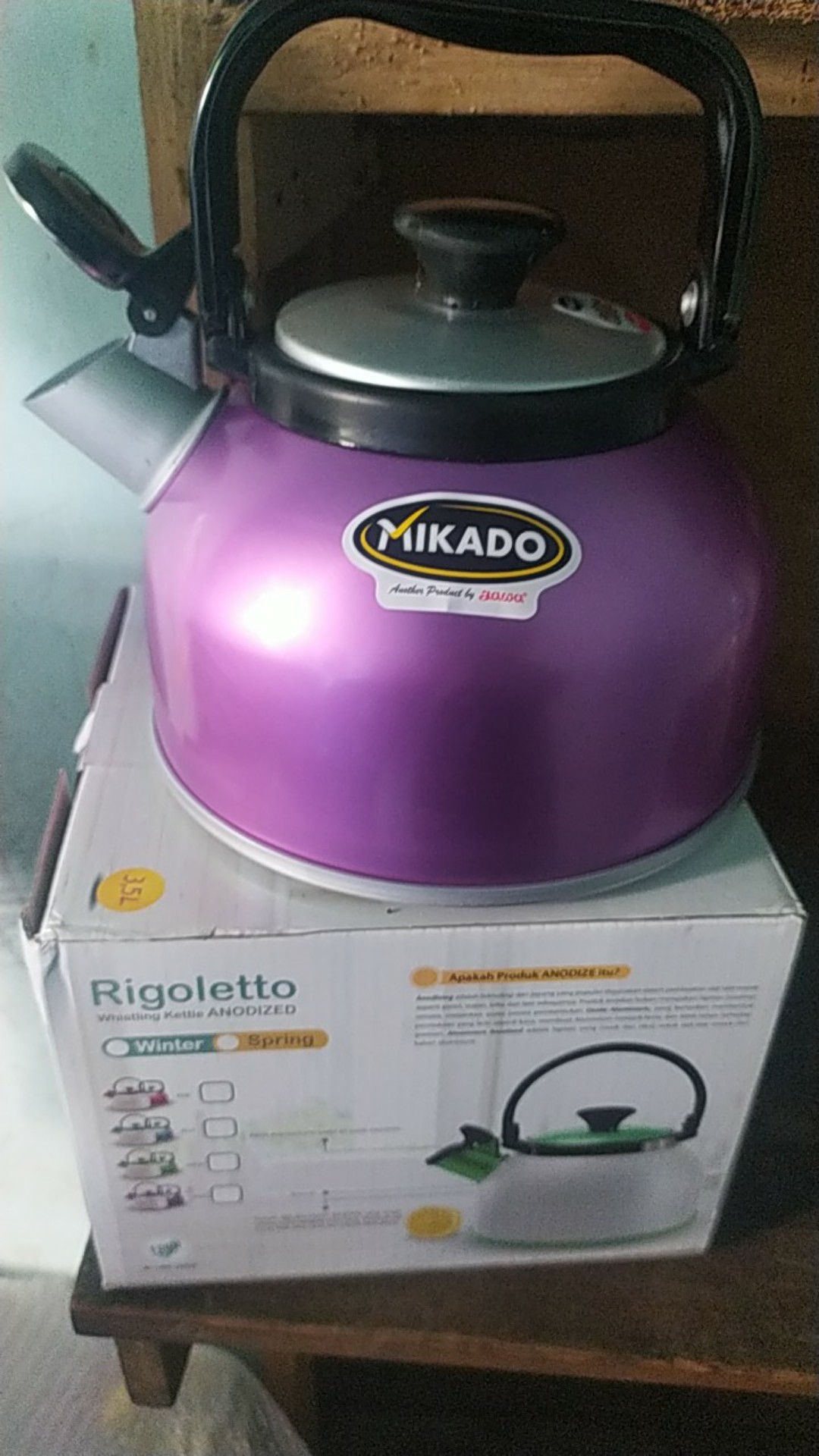 Teko Siul Bunyi Whistling Kettle Rigoletto Maspion