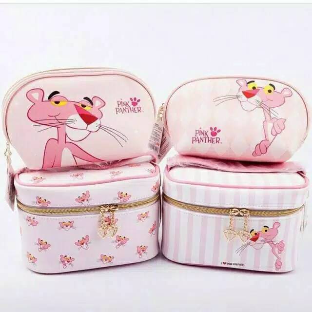 Jual MINISO Pink Panther Pouch / Makeup Pouch!! Sale | Shopee Indonesia