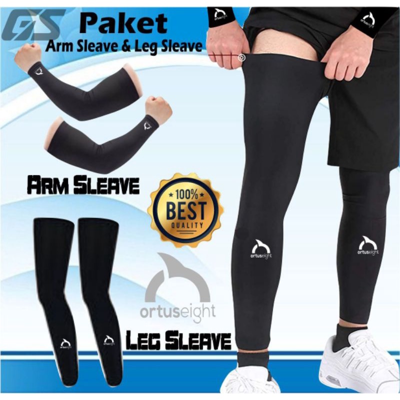 ⭐⭐⭐⭐⭐Paket arm Sleeve leg Sleeve Dekker lengan sepakbola Dekker kaki kiper stoking olahraga futsal