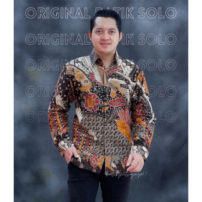 Batik Pria Lengan Panjang Modern Premium Kasual Jumbo  MY