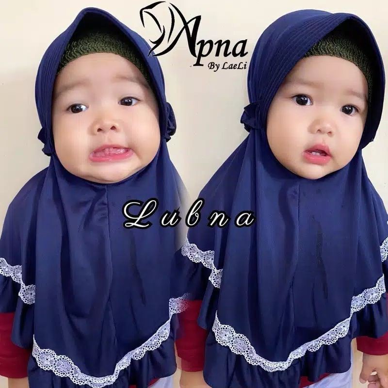 JILBAB ANAK LUBNA PREMIUM / KERUDUNG HIJAB ANAK TERBARU