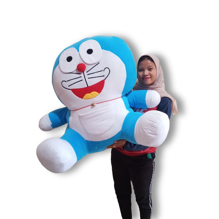 Boneka doraemon super jumbo besar 1 meter