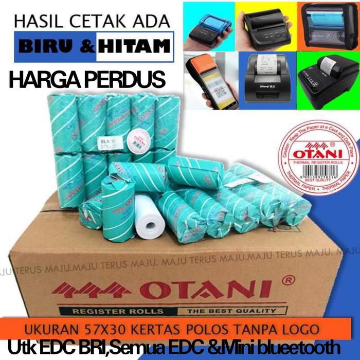 

Kertas / Kertas Thermal Roll 57X30,Coreless Merk Otani Harga Perdus - Hitam