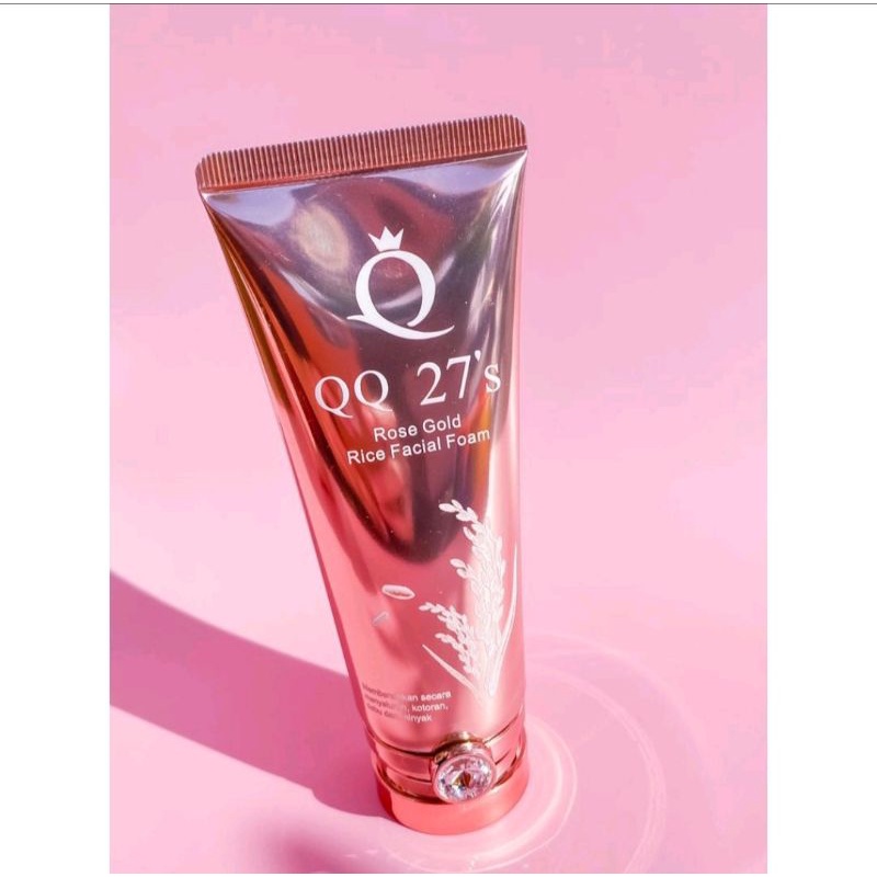 QQ27's ROSE GOLD RICE FACIAL FOAM 100ML ORIGINAL