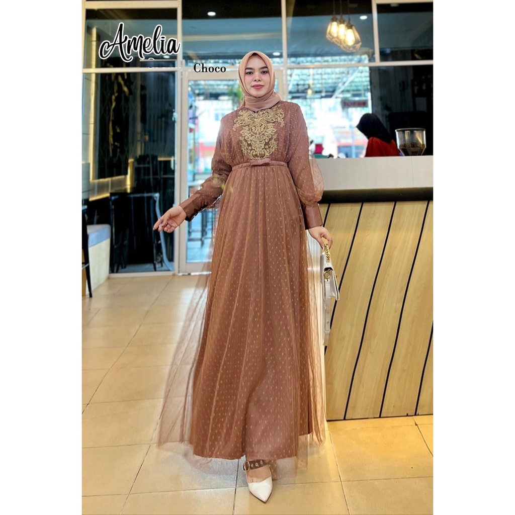 GAMIS PESTA AMELIA DRESS BRIDESMAID NIKAHAN