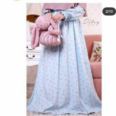 Ditsy Flamingo Cyan size XL