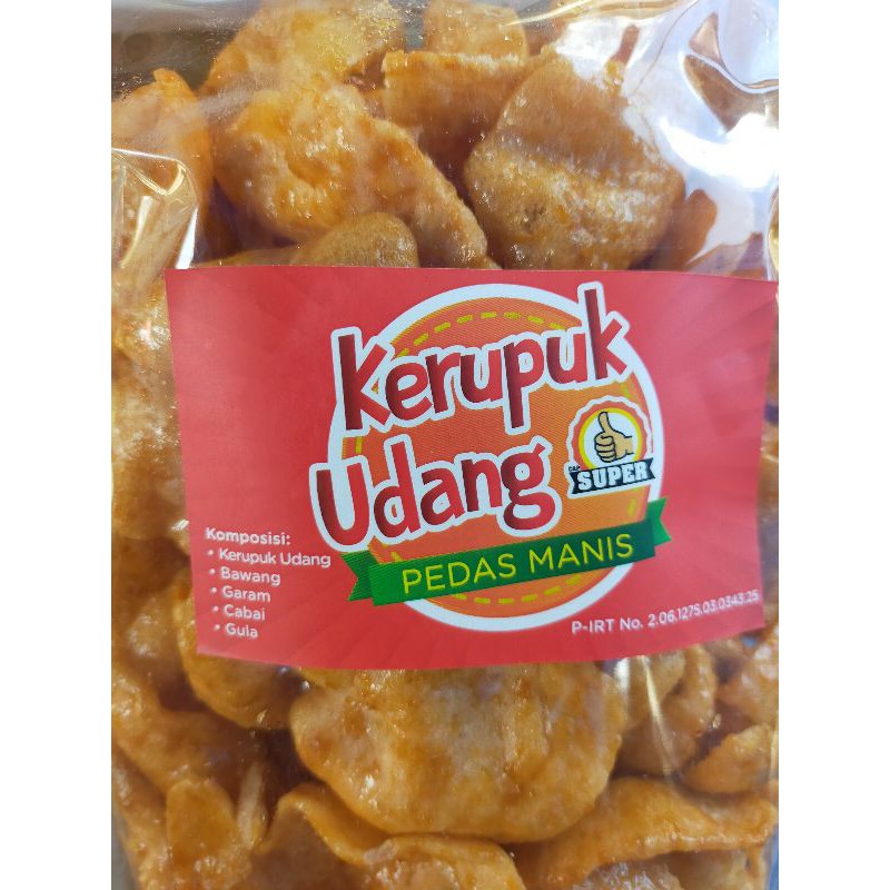 

krupuk udang manis pedas