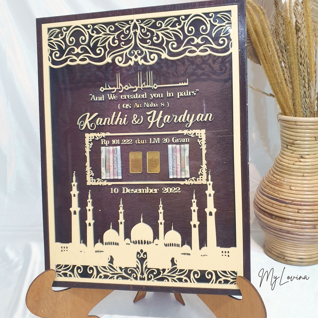 

Frame Mahar Laser Cutting Ethnic Indonesia