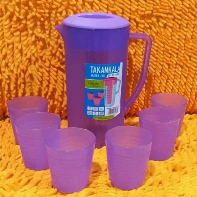 Watter Jug Takankala Set Of 7 Pcs Teko Beranak Calista