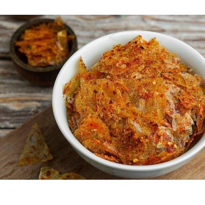 

Keripik Kaca Pedas Gurih keripik kaca Daun jeruk Kripca Pedas Elod Pedas kripik kaca