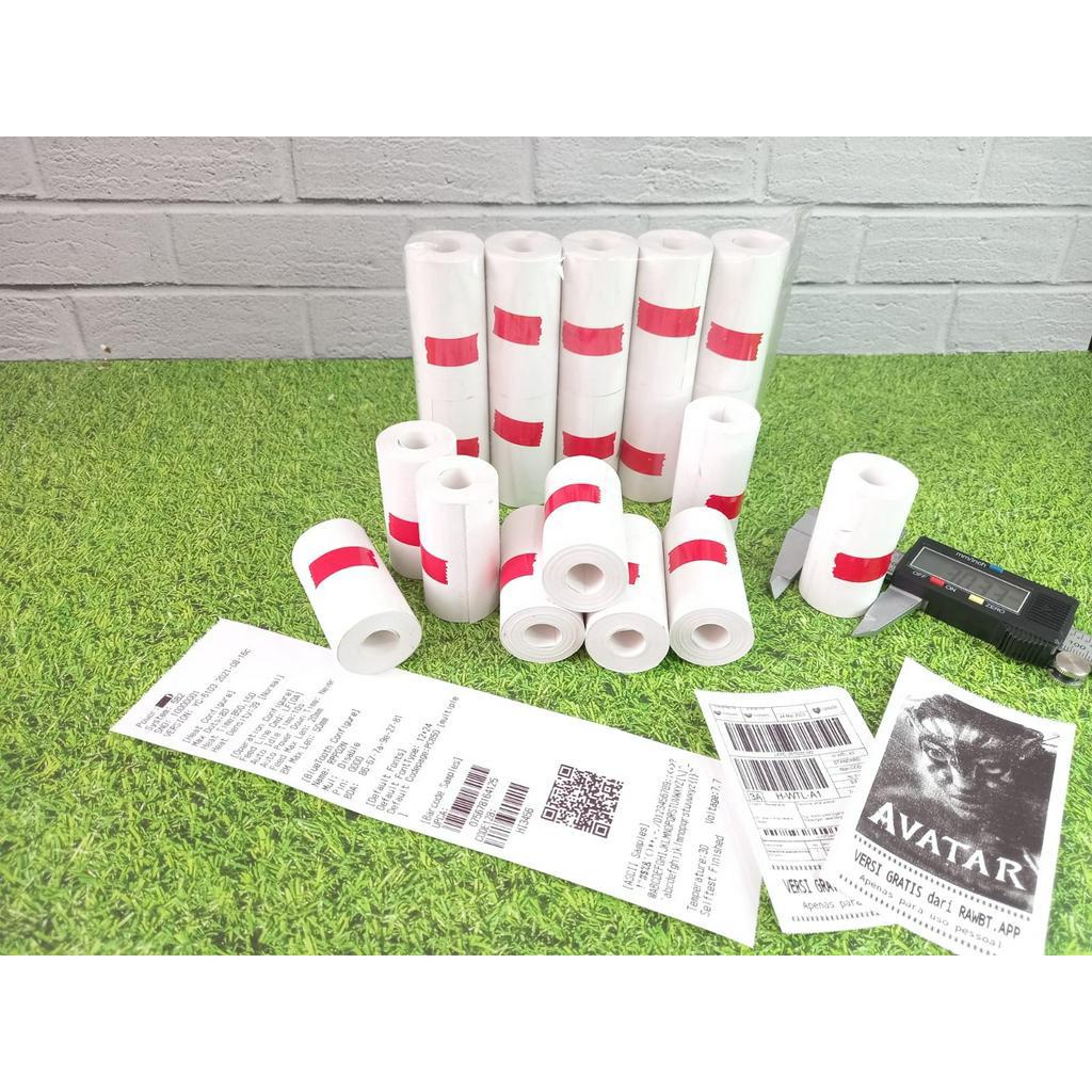 

Kertas Termal [RED] Thermal Paper Rol 57x30 58x30 Termal EDC Thermal Printer Mini Bluetooth Cetak Hitam Kertas Thermal RED Kertas Thermal Merah Strip Murah
