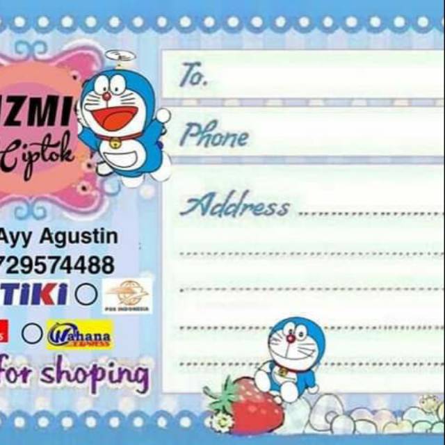 

Lebel pengiriman olshop