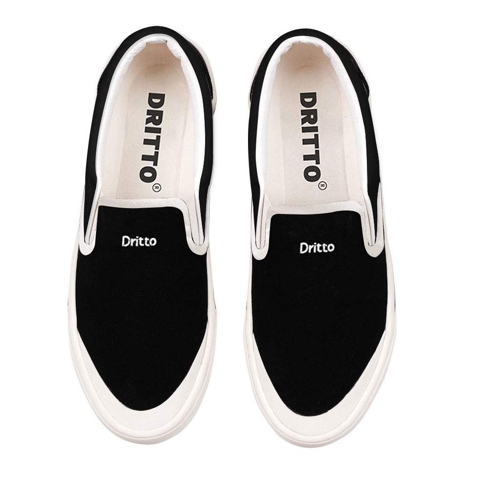 Dritto Slip on - Sepatu Slip On &quot;Nettore&quot; - Black