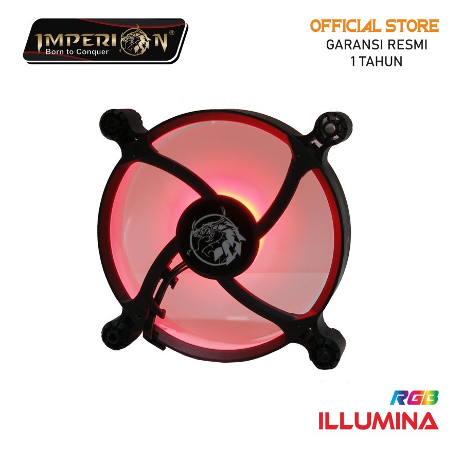 Fan / Kipas Gaming Imperion FA-G12-02 Illumina 120mm, 7-Colour LED