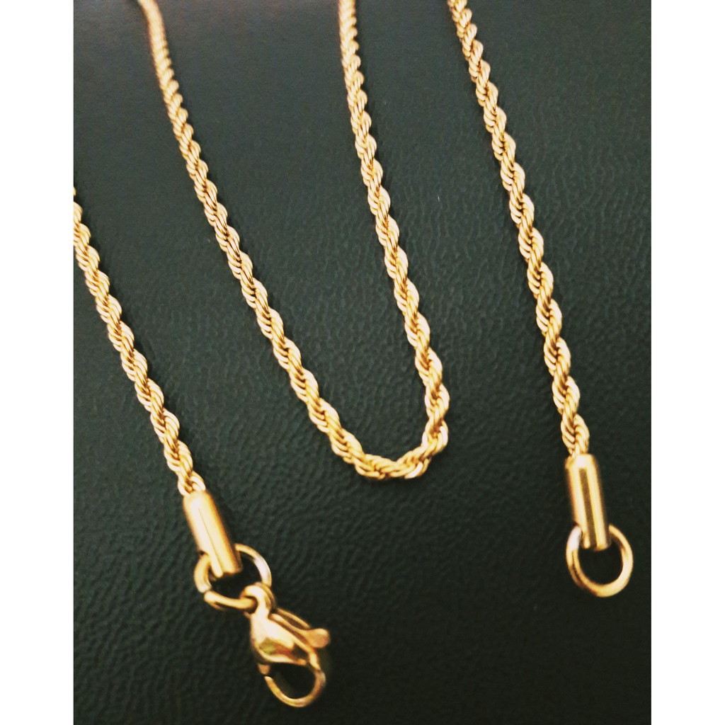 kalung titanium gold tambang