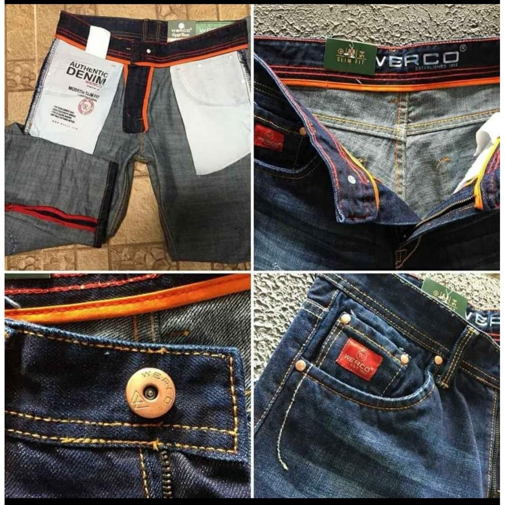 werco original//celana panjang pria//werco denim strect//celana panjang distro slimfit