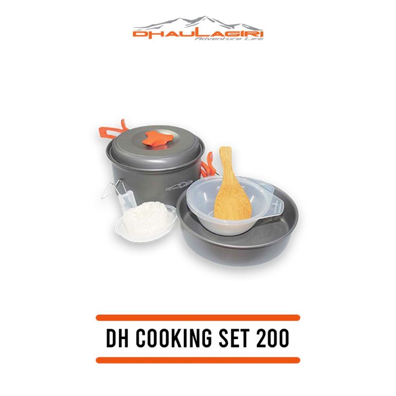 Cooking Set 200 Camping DHAULAGIRI - Satu Set Alat Masak Camping Dhaulagiri 100℅ Original