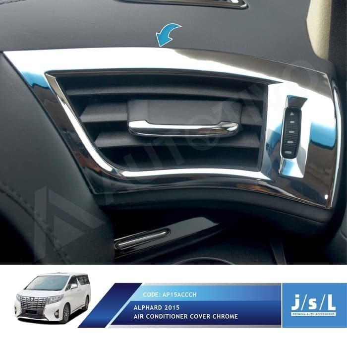 Cover List AC Krom / Air Cond Cover All New Alphard Chrome