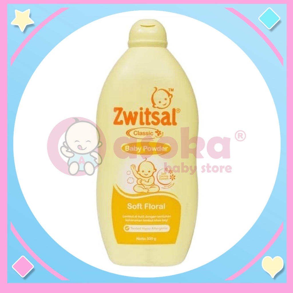 Zwitsal Baby Powder Classic Soft Floral 300 gr ASOKA