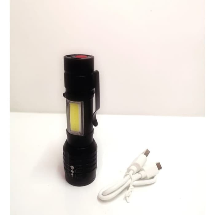 Promo Senter XPE USB cob mini usb recharger zoom led Q5