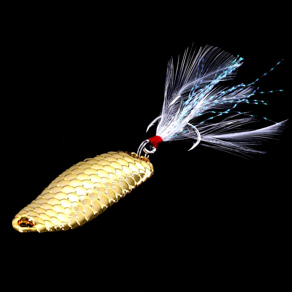 HENGJIA 2Pcs 7.5/10/13g Spoon Sequin Umpan Pancing Swimbait Fishing Lure Spinner Ikan Wobbler Takcle