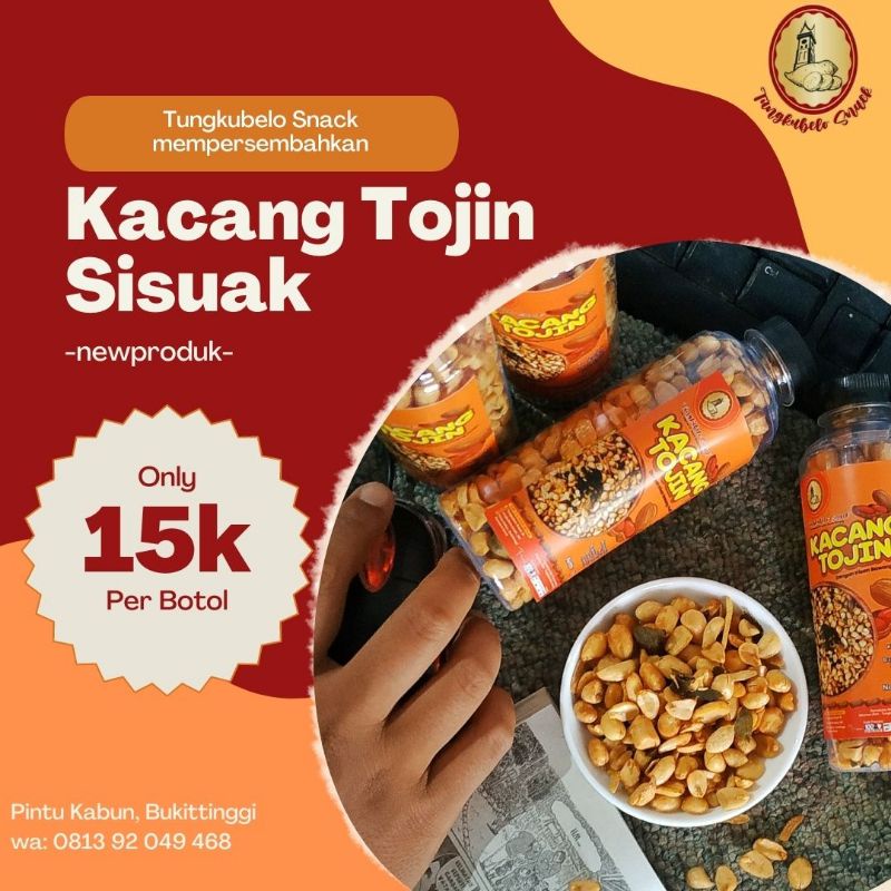 

KACANG TOJIN SISUAK KAWAN KHATOK RANG MINANG ASLI BUKITTINGGI / KACANG TOJIN ASLI BUKITTINGGI/ ASLI PADANG