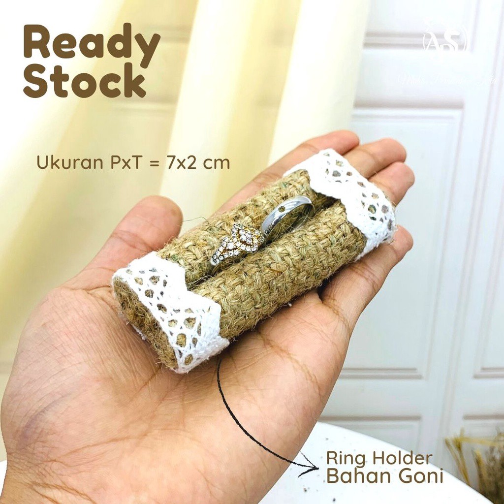 Ring Holder Gulung Medium | Ring Stand | Tempat Cincin Gulung Bahan Kerajinan Untuk Dekorasi Ring Box Ukuran 7x2 cm