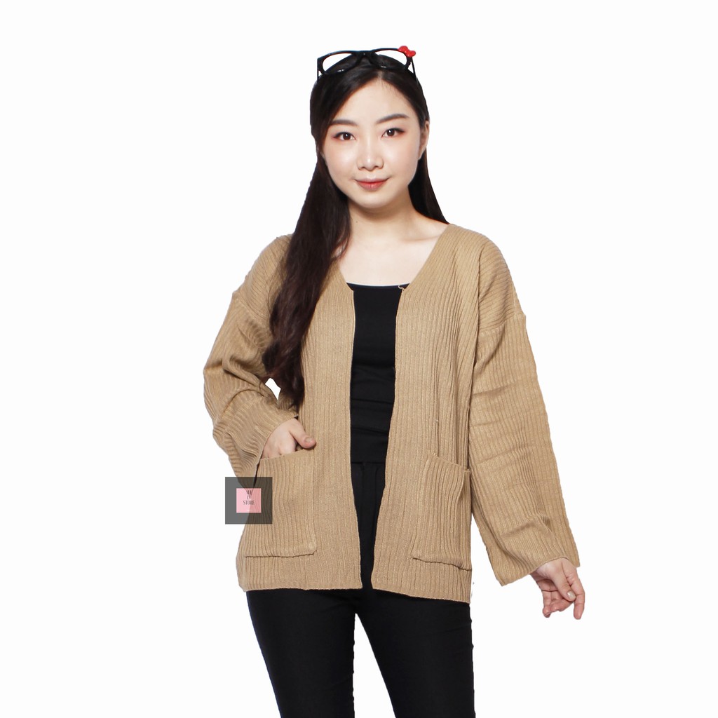 Cardigan / LOOCY / Oversize Cardy / Atasan Cardy Rajut / Outwear / Kardigan Wanita-6