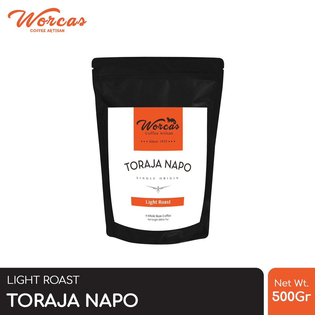

WORCAS Kopi Arabika Toraja 500 Gram - Light Roast