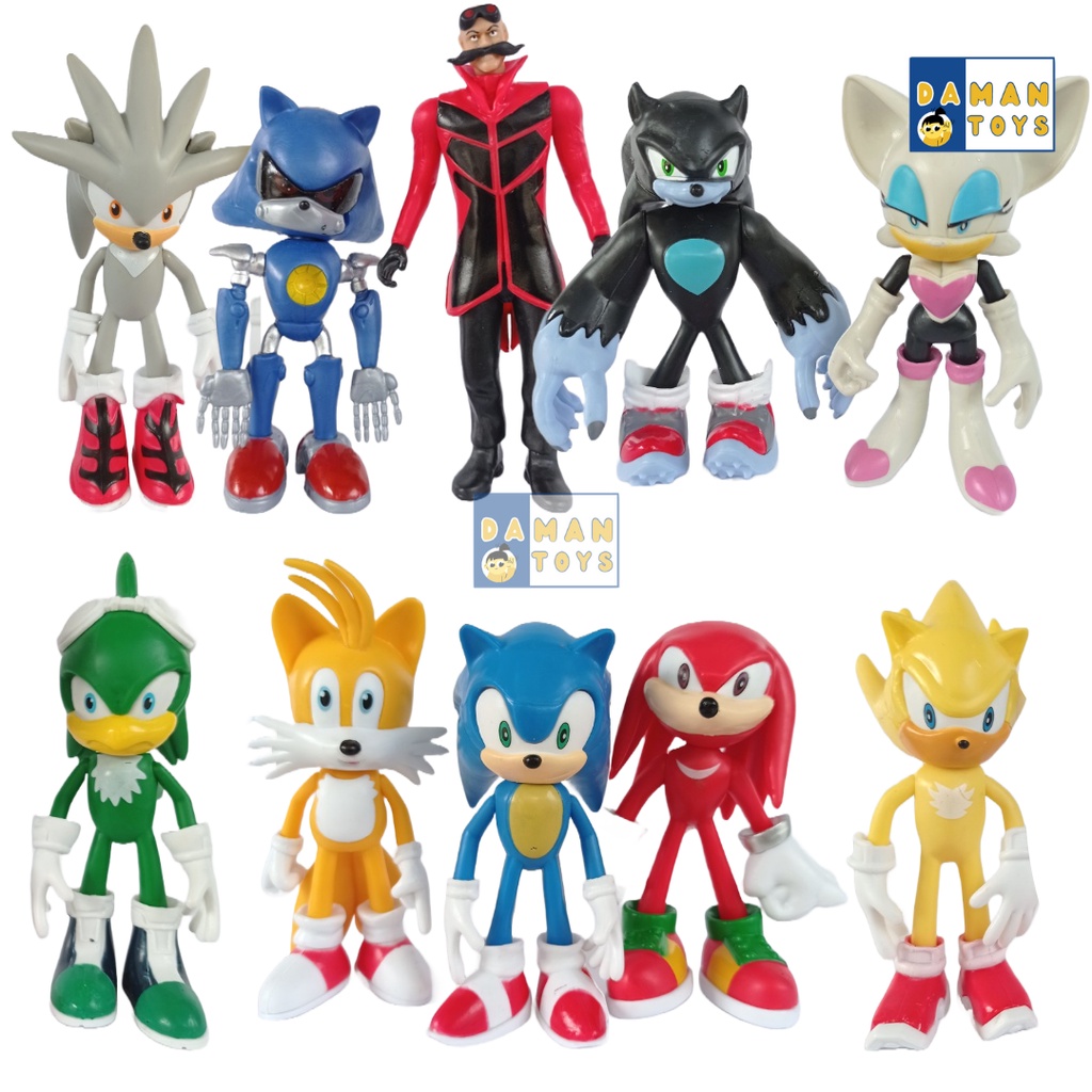 SONIC the Hedgehog Figure Sonic Shadow Knuckles Tails Sonic Figure