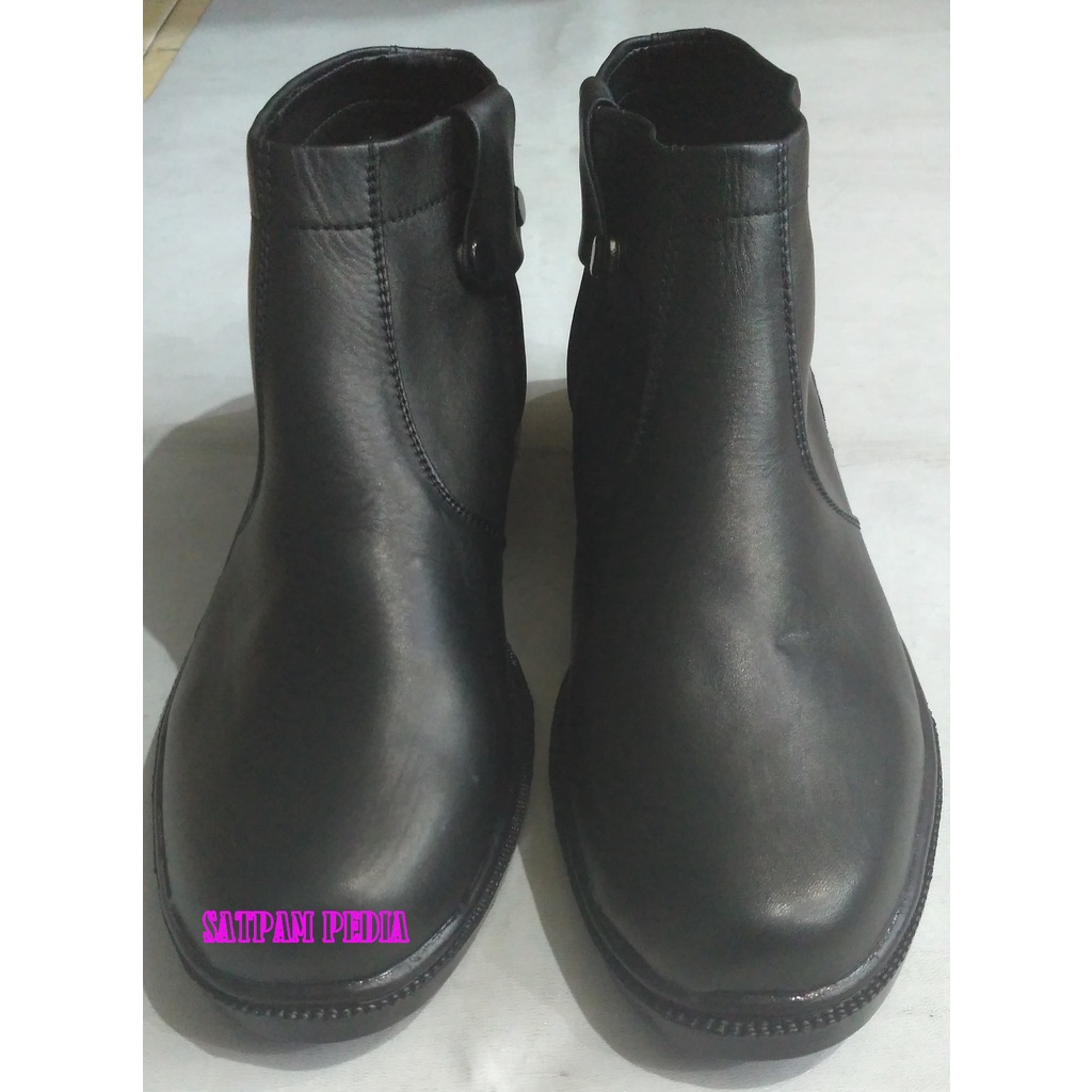 Sepatu PDH Ritsleting Matte - Sepatu Kulit Ritsleting Matte