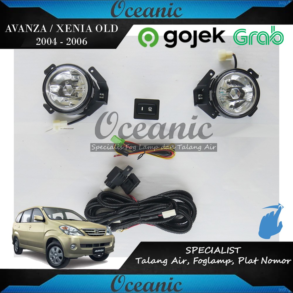 FOGLAMP LAMPU KABUT AVANZA XENIA LAMA OLD 2004 2005 2006 KACA