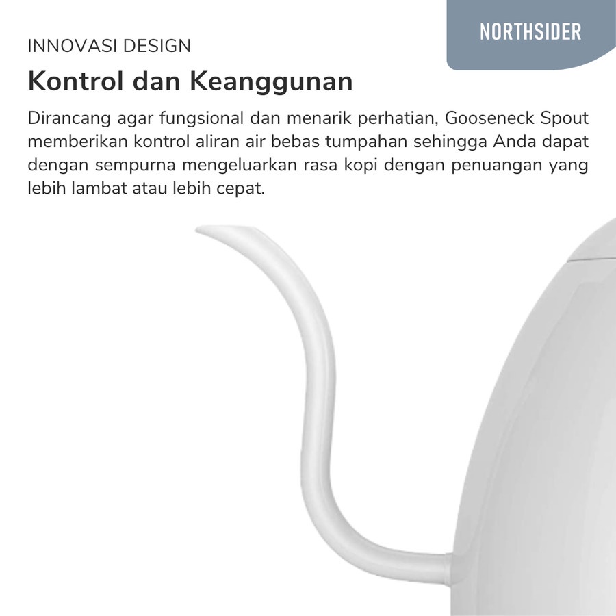 BREWISTA ARTISAN GOOSENECK KETTLE 600ML