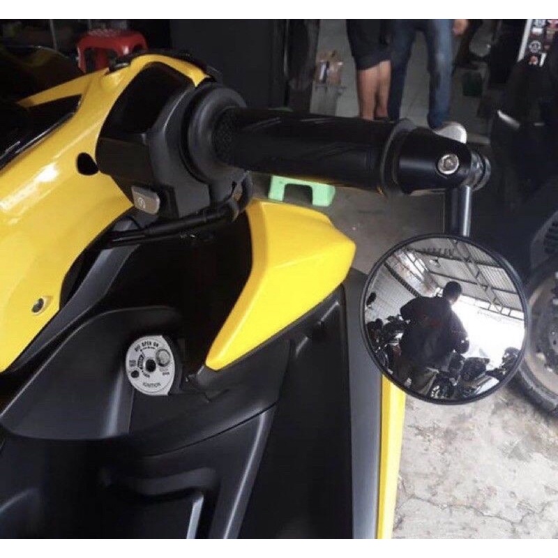Spion jalu bulat kaca CEMBUNG UNIVERSAL PNP SEMUA MOTOR UNIVERSAL SPION JALU BULAT SET KIRI KANAN HARGA SEPASANG