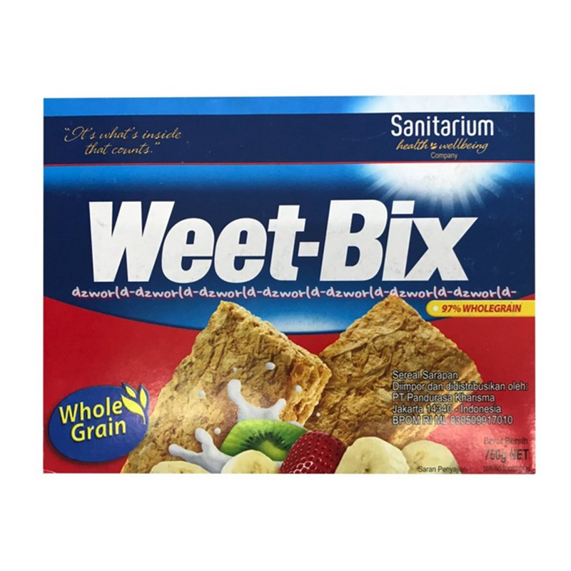 Sanitarium 750gr Weet Bix Aussie Sereal Sarapan Terbuat Dari Gandum Pilihan Cereal Sani Tarium