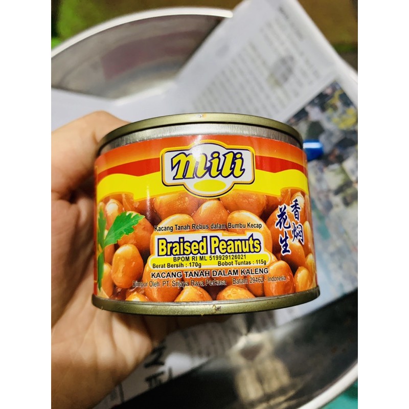 

Peanut Braised MILI 170g CHINA (Kacang tanah dalam kaleng tts 170 gr)