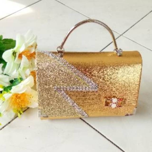(DISKON) TAS PESTA MODEL ZIGZAG /TAS PESTA GLITER /TAS KONDANGAN