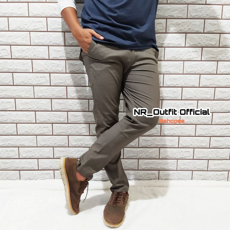 Celana Cinos Panjang Pria Premium Chino Alusan Jumbo Chinos Big Size 27-38 NR_Outfit Official COD