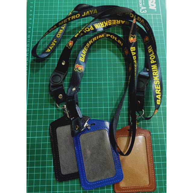 

TALI LANYARD BARESKRIM PLUS ID CARD KULIT