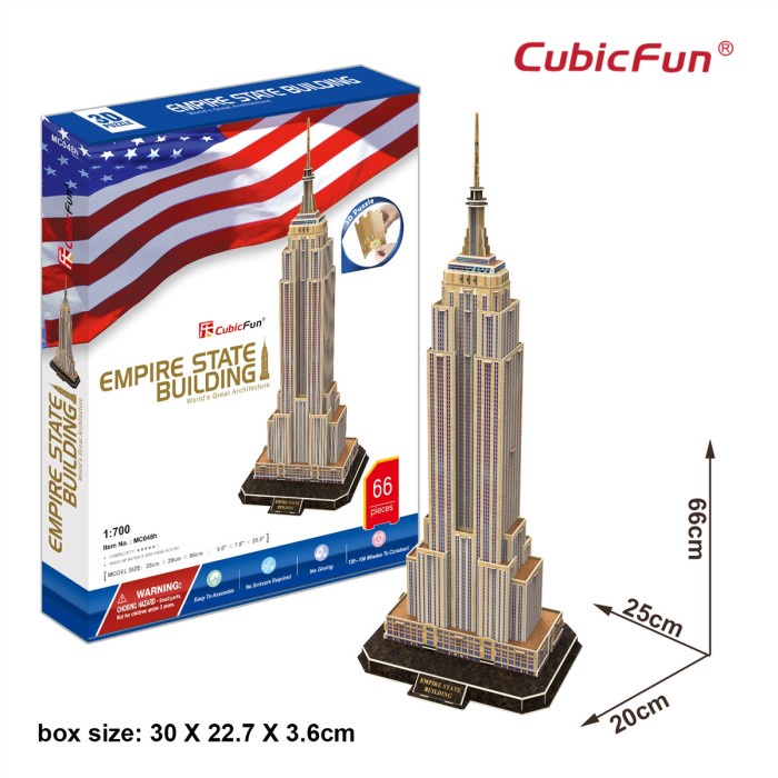 Jual puzzle-3d- cubicfun empire state 