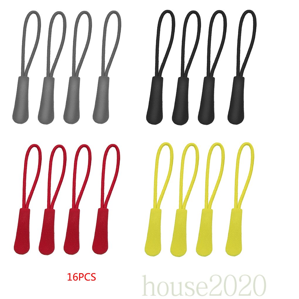 (House2020) 16pcs Tali Penarik Resleting Bahan Nilon Kuat Anti Slip Aneka Warna