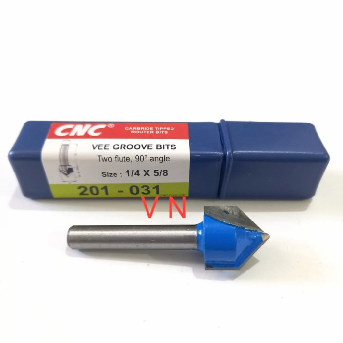 Mata Profil/Router V Groove 15.9 mm 201-031 Lancip 90 Derajat CNC