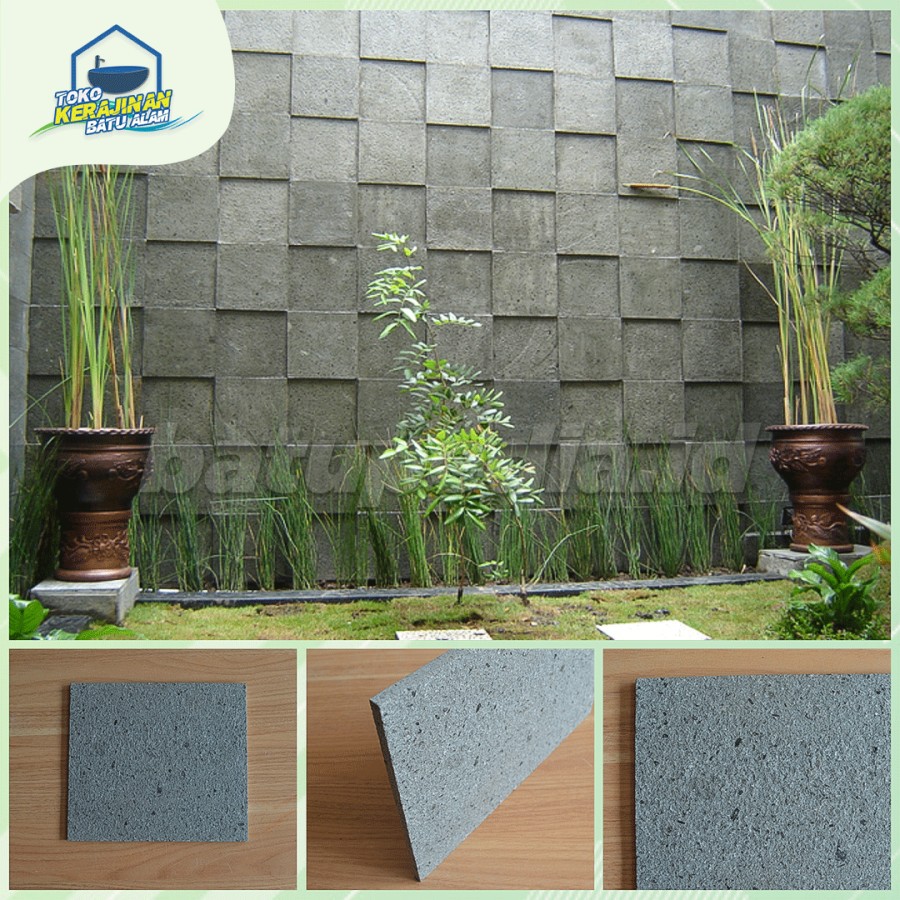Jual Batu Alam Andesit Flamed Untuk Dinding, Lantai, Kolam Dan Taman